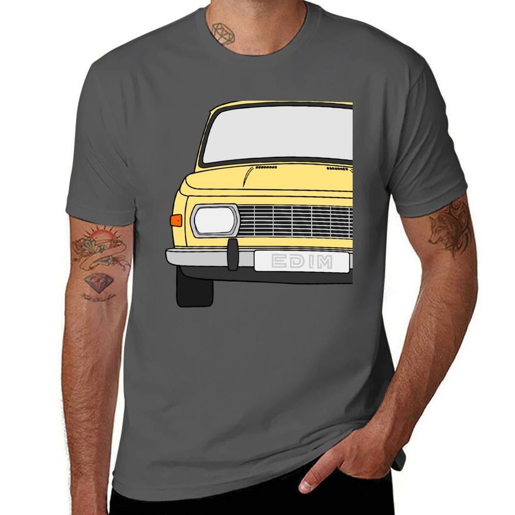 Wartburg 353 Cream Yellow Color Tshirt Basic Comfort Fit Tshirt For Unisex