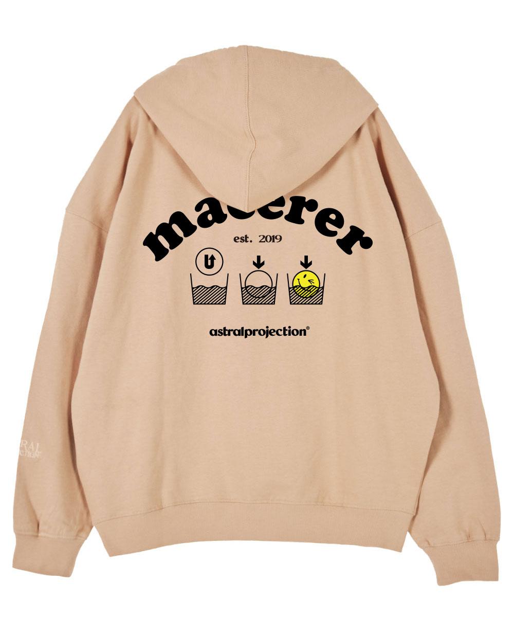 Astral Projection Masere Oversized Drop Shoulder Hoodie_Peach L