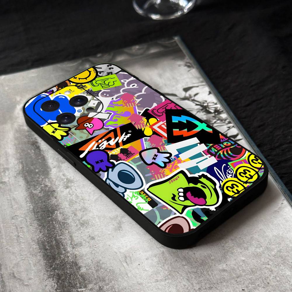 Game Splatoon 3 Phone Case Black Silicone Soft Shell For IPhone 17 16 15 14 13 12 11 Air Pro Max Plus Hot Sale
