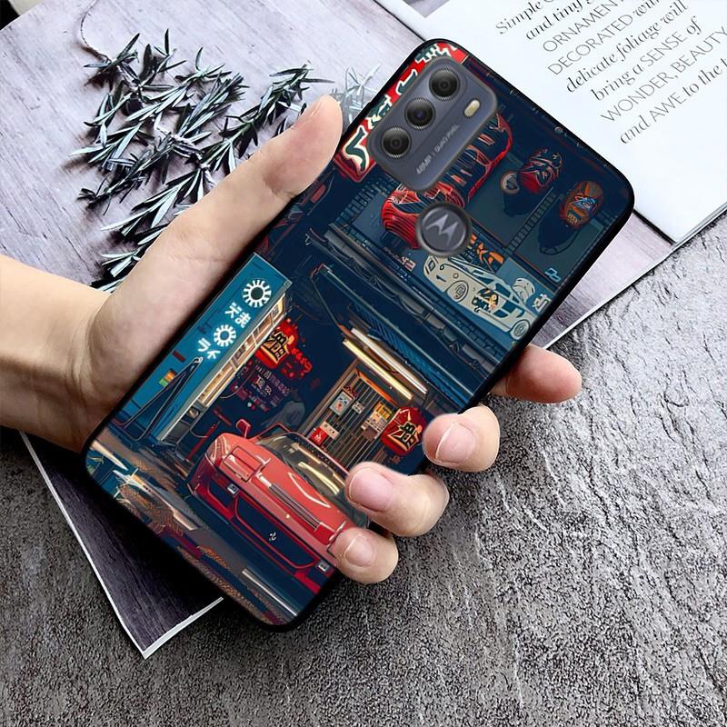 Phone Case For Moto G85 G55 G05 G14 G75 G31 G50 G10 G20 G30 G60 G13 G32 G84 G54 G53 G72 G24 Power Japan Car Anime