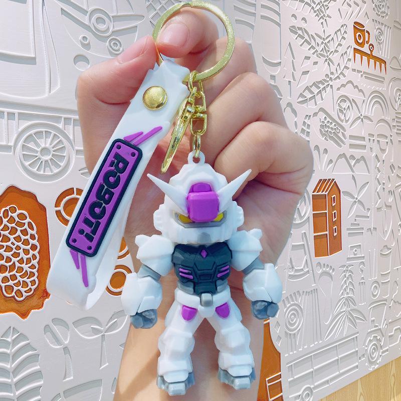Creative Cartoon Robot Keychain Cute Doll Bag Pendant Car Key Chain Gift For Kids