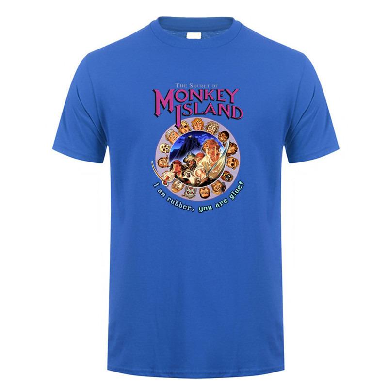 Secret of Monkey Island T Shirt Summer Unisex Cotton Short Sleeve Tshirts Funny Tshirt Unisex Tops Tee DZ