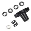 1Set Aluminum Sunvisor Repair Bracket Kit For Jeep For TJ-Wrangler 1997-2002 #924-531 924-532 5EP35LRK5AE Black Car Parts