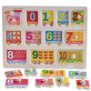 Toys Educational Toys 30cm 3D Wooden Puzzle Toy Early Baby Hand Grasp Alphabet Digit Learning Wood Jigsaw for Kids Children