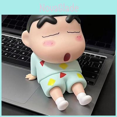 Crayon Shinchan Phone Stand Cute Desk Organizer With Resin Material For Home And Office