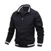 Giacca Bomber Casual Primavera e Autunno Giacca Sportiva da Uomo Giacca alla Moda a Colori a Contrasto
