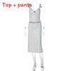 Polka Dot Fashion Womens Skirt Set With High Elastane For Casual Streetwear In Winter