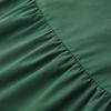 Women's Button Up Kaftan Oversized Dress Solid Color Casual 3/4 Sleeve Flounce Hem Long Dress