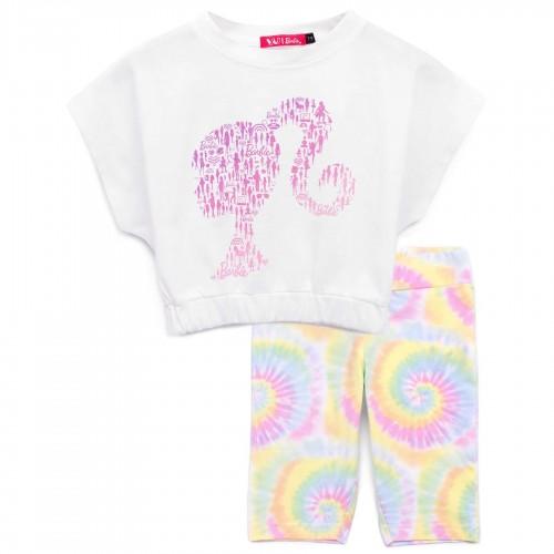 barbie Girls Tie Dye Top & Bottom Set