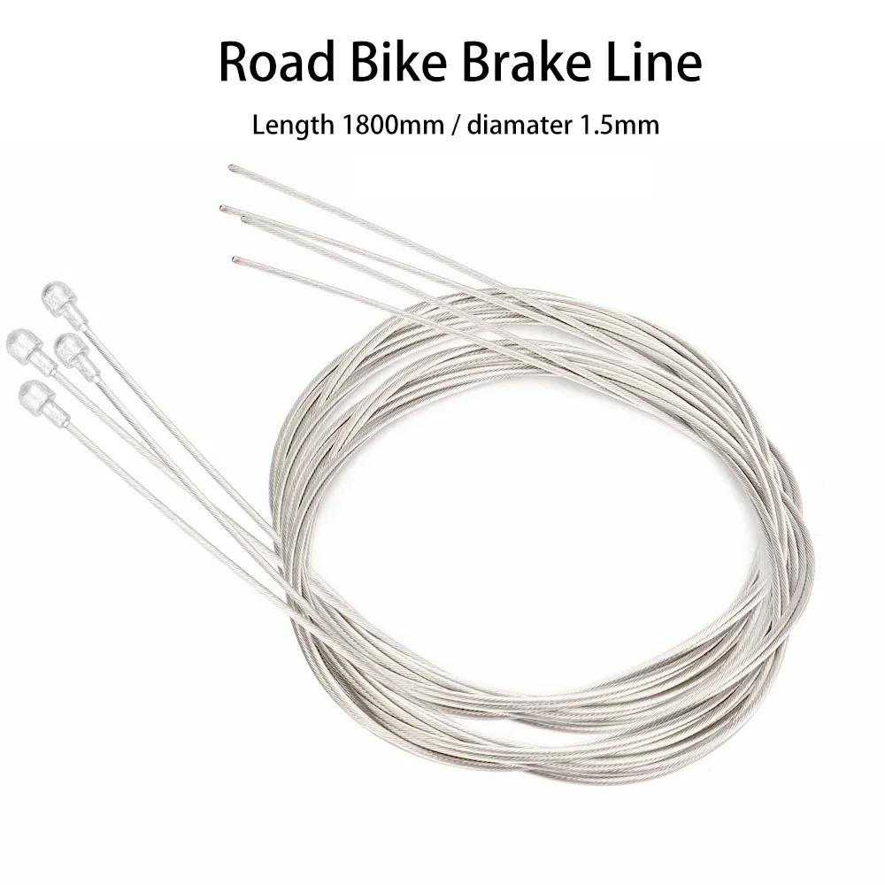 ZTTO 4pcs Bicycle Stainless Steel Shift Brake Inner Line MTB Road Bike Shifter Derailleur Shifting Brake Wire Cable Line 2100mm