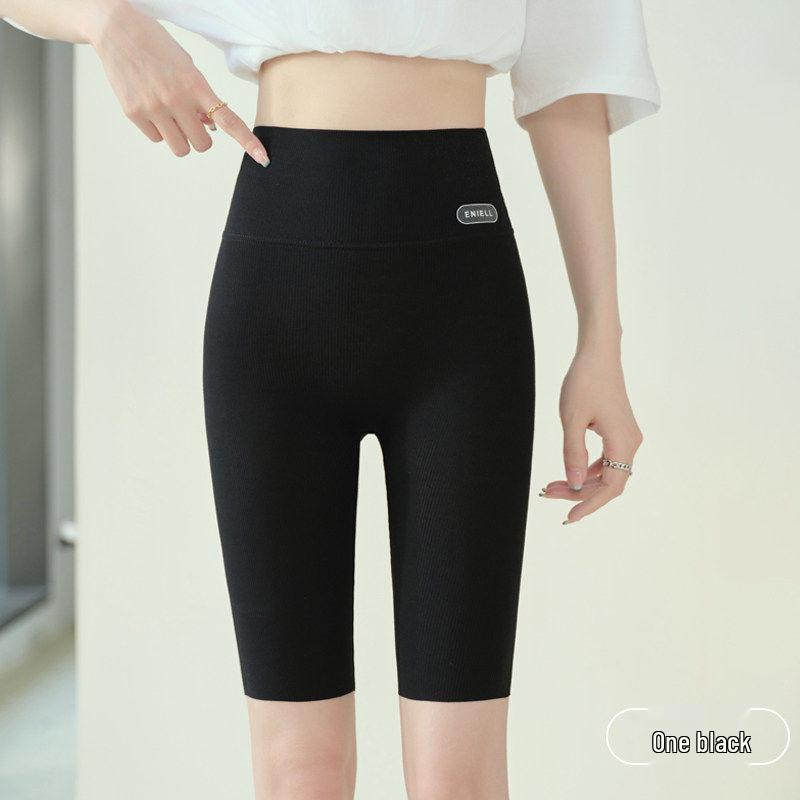 2026 Spring/Summer Women s Tummy-Control Slimming Cycling Shorts - Anti-Exposure, Butt Lift, Five-Point Style S