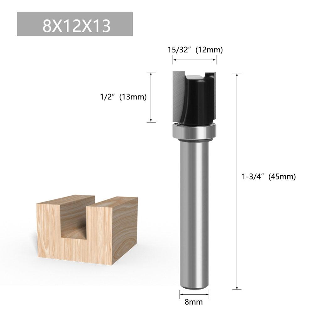 Shank Flush Router Bit Trim Router Bit Woodworking 8mm