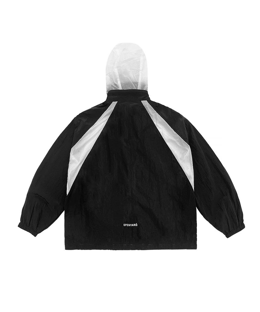 Openyard(Oy) Mesh Hoodie Wind Breaker Jakcet-Black