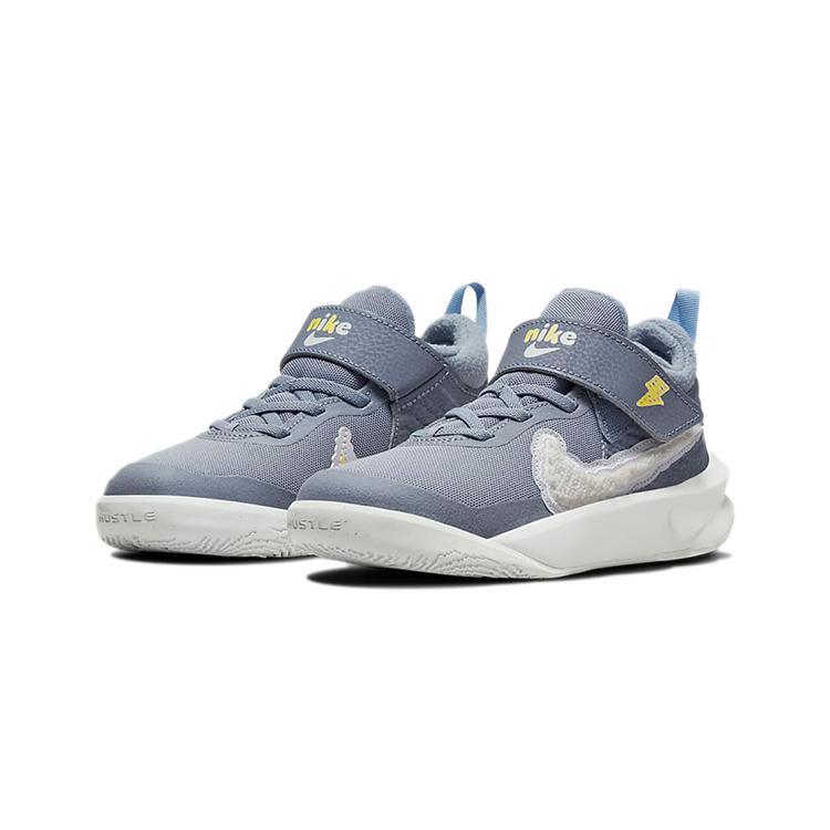 Nike Team Hustle D 10 Dream Low top Basketball Shoes Blue White Children Aged 3 7 Years Old DH4906-410