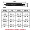 6pc Center Drill Chamfer Drill Without Protective Cone Composite High-speed Steel Fixed Point Drill Full Grinding Spiral Groove