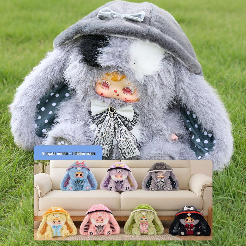 Cute Mao Snow Night Tea Party Plush Blind Box - Creative Toy Doll for Girls Birthday Gift