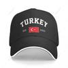 Baseball Cap Turkey EST Independence Day Unisex Women Unisex Hip Hop Sandwich Caps Snapback Golf Hat Fishing