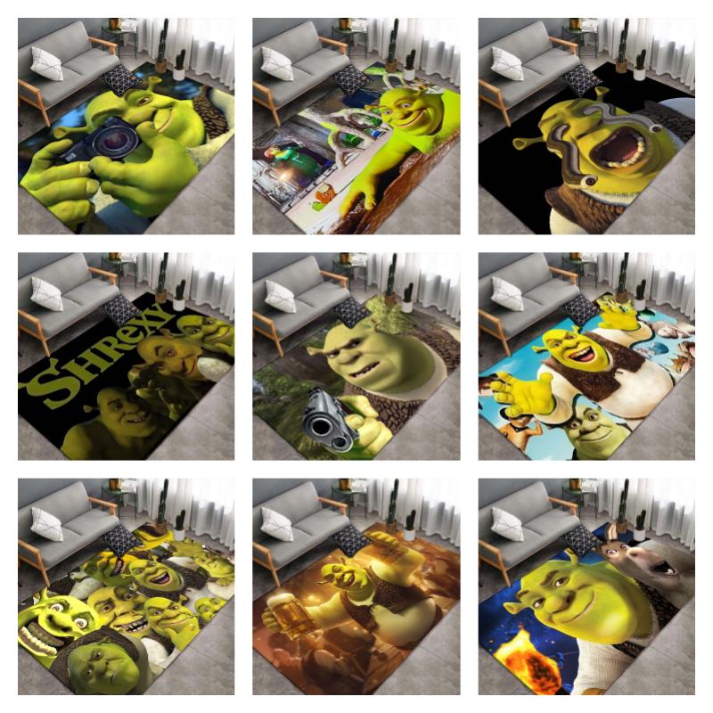 Shrek Selfie-Kamera Oger Anti-Rutsch-Teppich Cartoon Anime Bodenmatte Kinderzimmer Wohnzimmer Dekor Teppich Geschenk Für Filmfan