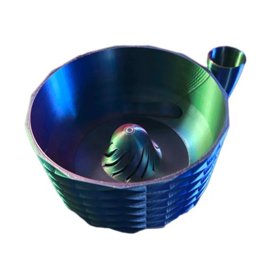 Turbo Fruit Washing Bowl 3D Printed Vegetables Cleaning Bowl with Strainer Fruit Washing Basket Basin for Berry
