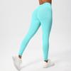 Pantalon de Yoga Fitness Sans Couture Taille Basse: Leggings push-up, moulants, haute performance.