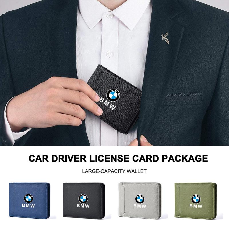 Fashion Car Men Coin Purse Wallet Multi Card Slot Credit Purse For BMW X1 X3 X5 X6 1 2 3 5 7 Series F15 F16 F20 F22 F30 F32 G30 xkhr50