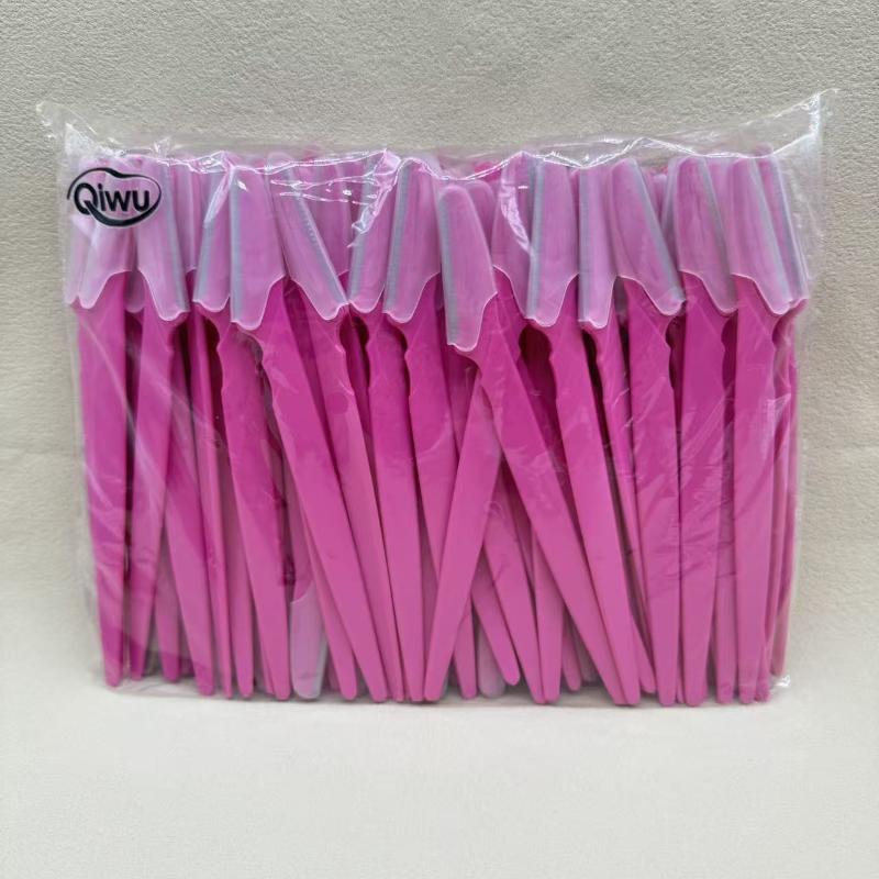 100Pcs/Bag Portable Face Razor Eyebrow Trimmer Knives Hair Remover Eye Brow Trimming Shaping Epilation Hair Shaver Blades