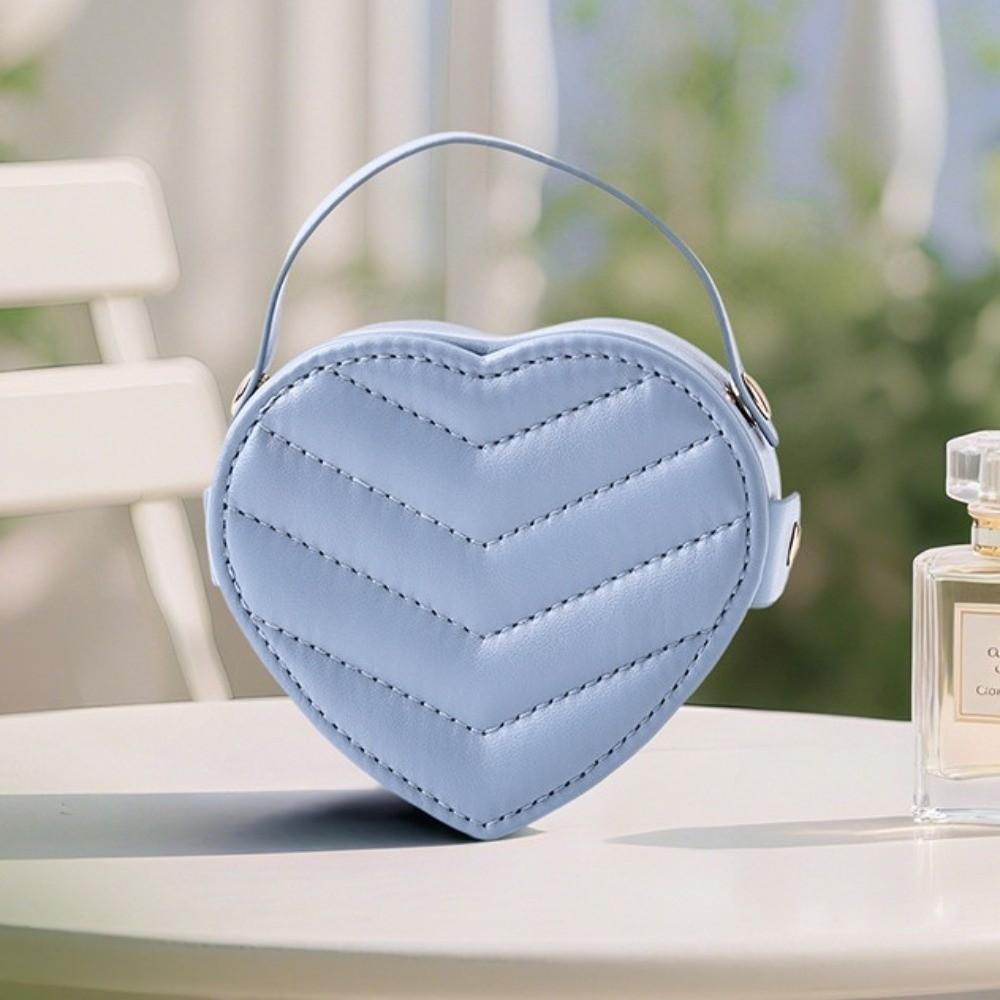 Heart-shaped Jewelry Organizer Portable Valentine Gift Packaging Box Jewelry Storage Box  Travel