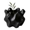 Unique Wavy Design Plastic Planter 3D Printed Flower Pot For Indoor Plant Desktop Decor And Artistic Display
