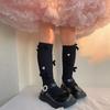 Korean Chic Calf Sock for Kids Girl Sweet Fashion Bow Heart Style Sock Spring Soft Cotton School Girl Pile Socks