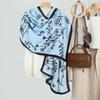 High End Korean Version Women's Simple Elegant Printed Velvet Long Scarf Artistic Small Fresh Warm Thin Shawl Wholesale