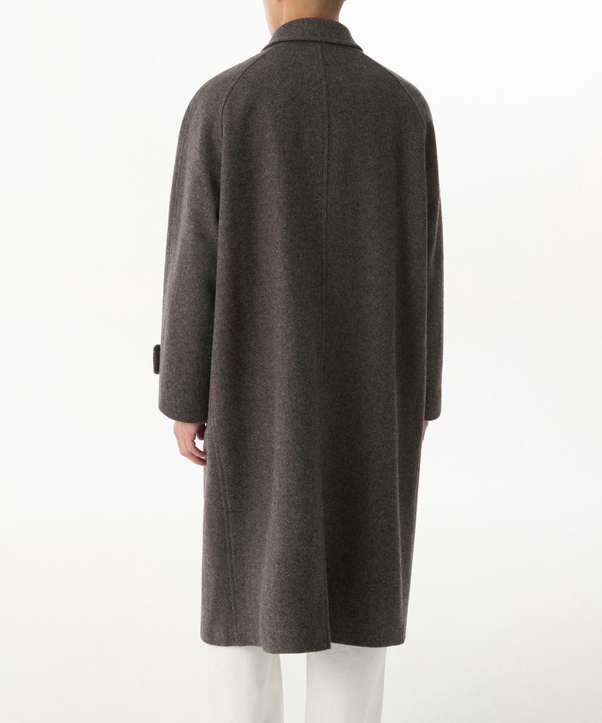Musinsa Standard Shetland Wool Oversized Balmacaan Coat [Brown]