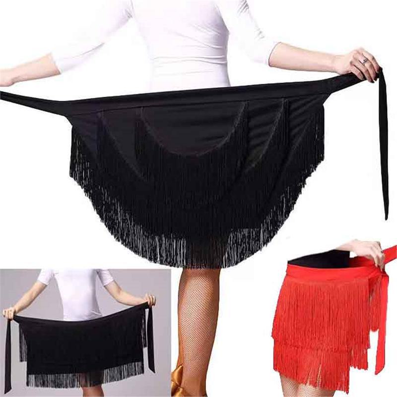 Women's Irregular Tassel Latin Dance Scarf Skirt