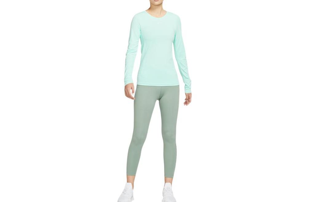Nike T Shirts Women s Green Crew Neck Moderate DD0594-379 XL
