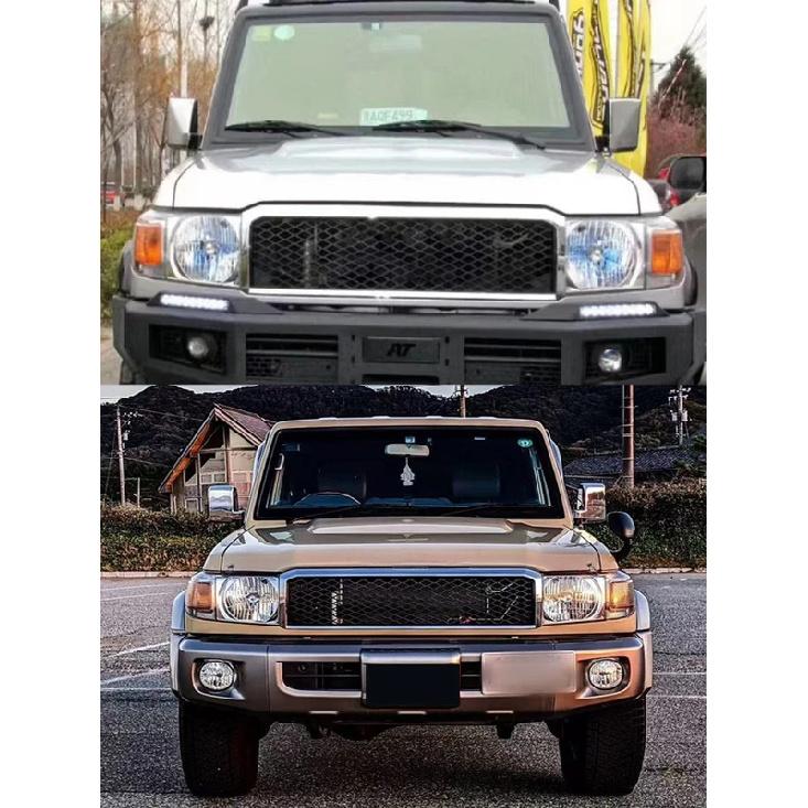 Modified For FJ Cruiser 70 Seriers Front Grill For FJ Land Cruiser LC70 LC71 LC75 LC76 LC79 Racing Grills Mesh Bumper Grilles