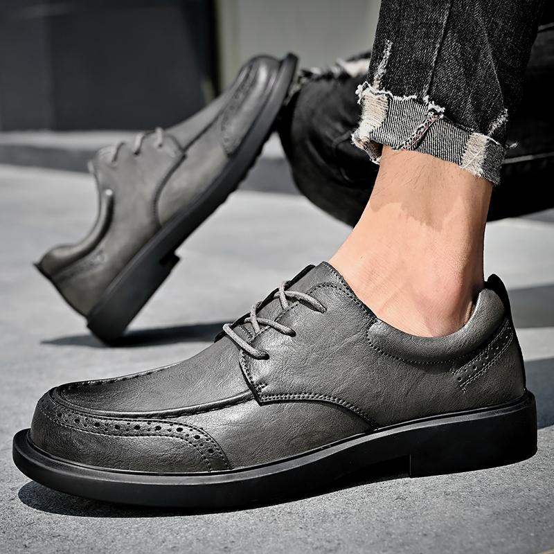 Design High Quality Genuine Leather Men Lazy Shoes Soft Fashion Brand Men Flat Business Formal Shoes