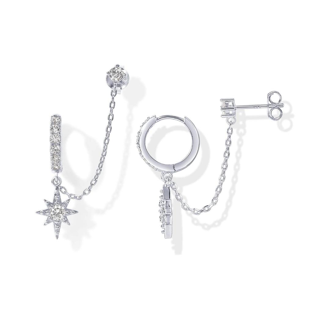 Fashion Rhinestone Tassel Earrings For Women Versatile Personalized Hoop Earrings Trendy Stud Earrings Jewelry Accessories