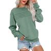 Women's Fashionable Long-sleeved Pullover And Solid-color Sweatshirt