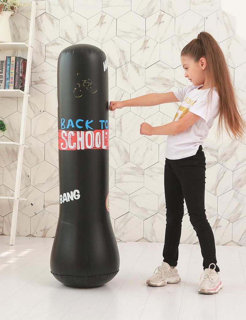 Kids & Adults Inflatable PVC Punching Bag - Fitness & Relaxation Toy