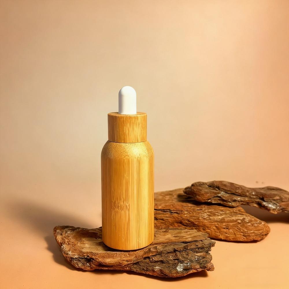 Bamboo Bamboo Dropper Bottles 10ml-30ml Cosmetic Sample Container  Makeup Cosmetic