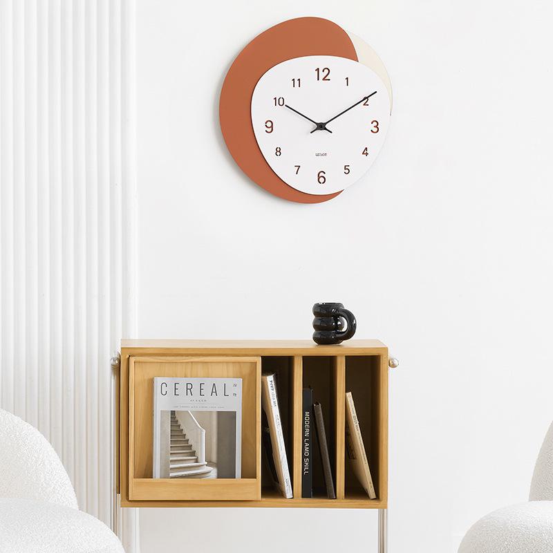 Wozoom Punch-Free Modern Nordic Wall Clock – Minimalist and Creative Design