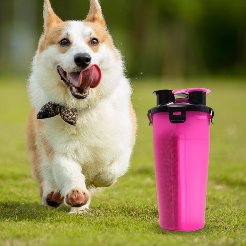Portable Travel Pet Water and Food Bottle - Large Size for Dogs and Cats