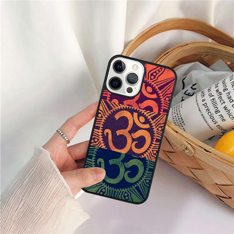 Aum om Namaste Symbol Zen Yoga Phone Case For iPhone 17 Air 16 15 14 11 12 13 Pro  MAX Plus coque Cover Shell