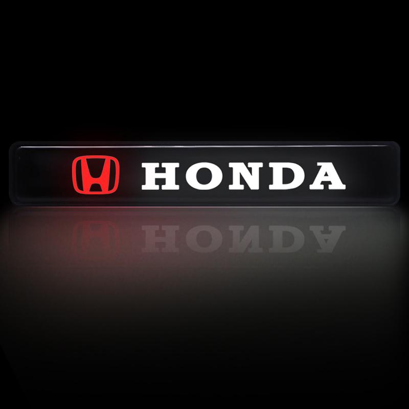 Car LED Front Hood Grille Emblem Badge Decorative Light For Honda Accord DZ0