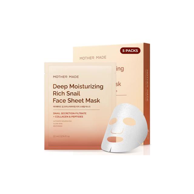 MOTHER MADE - Deep Moisturizing Rich Snail Mask 5pcs Set