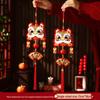 Junshi Chinese New Year Lion Dance Fan Wall Decor (2 Pairs)