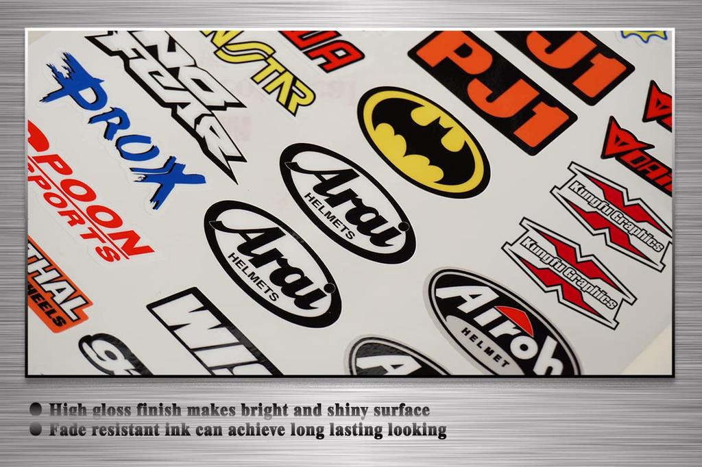Kungfu Graphics Racing Sponsor Logo Micro Decal Sheet, White