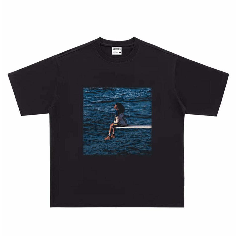 

2026 SZA Solana Print T-Shirt 100% Cotton Short Sleeve - Part of The SOS Album Cover - Street Style for Unisex and Women S