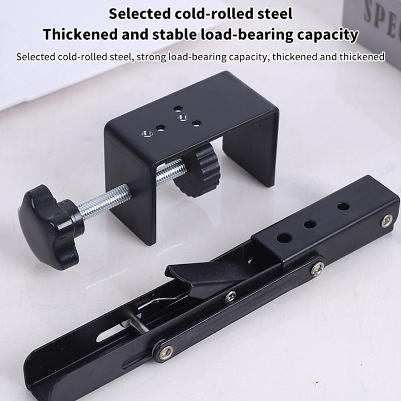 1 Pair Punching-Free Desktop Extending Boards Holder Foldable Keyboards Extension Bracket Office Computer Working Tablet Laptop