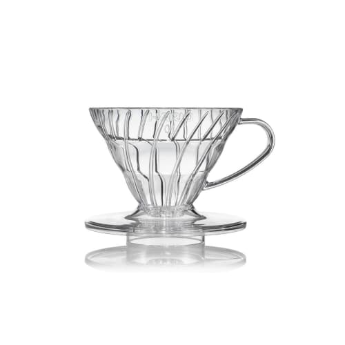 HARIO V60 Transparent Dripper 01 Clear, 1-2 Cups, Hand Drip Coffee, Made In Japan, VDR-01-T