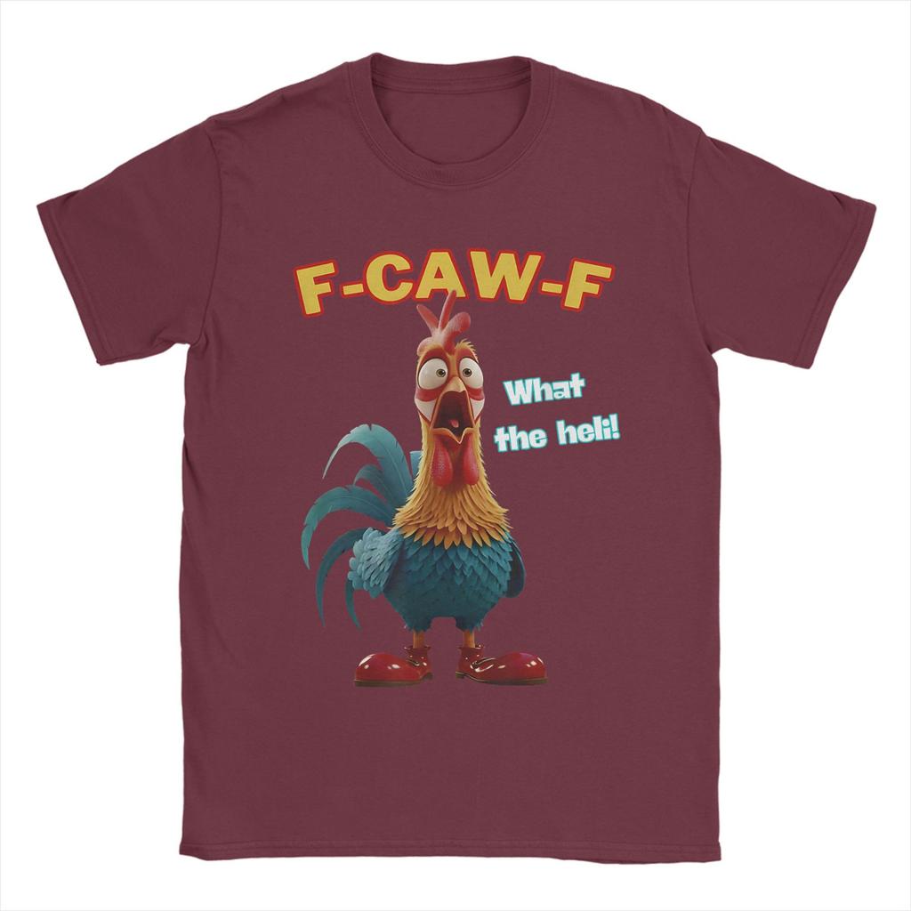 Herren Lustiges Huhn F-Kräh-F Was zum Teufel T-Shirt Geflügel Humor 100% Baumwolle Oberteile Lustiges Kurzarm-T-Shirt Druck T-Shirt